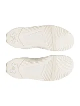 Zapatillas de entrenamiento Under Armour Tribase Reign 6, color gris con suela marrón.