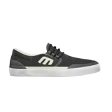 Zapatillas Etnies Marana Slip Lace XLT color gris oscuro, estilo slip-on con cordones elásticos decorativos y logo de la marca en el lateral. Suela blanca de goma.