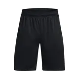 Short deportivo Under Armour Tech WM Graphic, color gris con logo negro en la pierna izquierda.