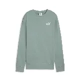 Buzo Puma de corte relajado color verde agua con logo blanco estampado en el pecho.