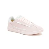 Championes Caterpillar Pause Retro T-Toe color rosa con detalles en blanco. Fabricados en cuero gamuzado con forro reciclado, plantilla de espuma EVA y suela de goma.