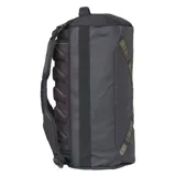 Mochila unisex negra convertible en bolso duffel, con amplio compartimento principal, bolsillo interior con cierre, compartimento acolchado para portátil de 15 pulgadas, panel trasero con riel moldeado de EVA, bolsillo lateral con cierre, bolsillo lateral de malla con cierre y correas de hombro acolchadas Airmesh.