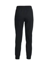 Pantalón de chándal color marrón con cintura elástica y corte ajustado.