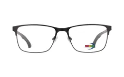 Armazón para lentes de receta MDQ modelo M25, color azul mate, de forma rectangular y estilo moderno.