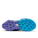 Championes de trail running Montrail Trinity FKT, color azul con detalles en celeste y negro.