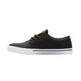 Zapatillas Etnies Jameson 2 Eco, color negro con detalles en marrón en el talón y la lengüeta.