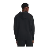 Buzo con capucha celeste de Under Armour, con logo bordado en el pecho y bolsillo tipo canguro.