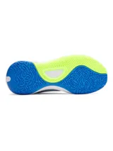 Championes de básquet Under Armour Lockdown 7, color negro con detalles en dorado y suela blanca.