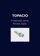 Cadena de plata 925 con dije de topacio azul en forma de gota con esferas.