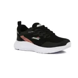 Championes deportivos Avia Darf para mujer, color negro con detalles en rosa y suela blanca.