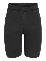 Short negro de calza con cintura elástica.