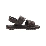 Sandalias ojotas para hombre marca Cartago, modelo Fiji IV Sand Ad, color marrón con tiras ajustables con velcro.