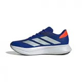 Championes Adidas Duramo Sl2 color azul con detalles en plateado y naranja, ideales para running.