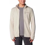 Campera polar Columbia Park View Fleece, color azul jaspeado, con cierre frontal completo, cuello alto, bolsillos laterales con cierre y bolsillo en el pecho con cierre vertical en color verde lima. Cuenta con tecnología Omni-Wick, puños elásticos con orificios para pulgares y protector de barbilla.