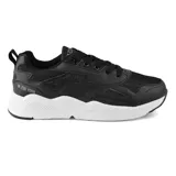 Championes urbanos Zoo York Detroit, color negro con detalles en gris, confeccionados en cuero sintético y malla, con suela blanca y logo de la marca en el lateral.