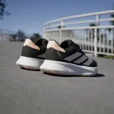 Championes Adidas Duramo SL 2, color negro con detalles plateados y suela blanca, ideales para running.