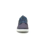 Zapatillas Caterpillar Pause Canvas color azul marino con cordones azules y suela blanca.