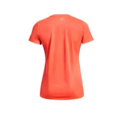 Remera deportiva Under Armour color rosa con cuello en V y logo estampado en el pecho. Confeccionada con tejido UA Tech que seca el sudor rápidamente.