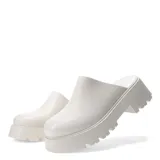 Zuecos Miss Carol LIA con plataforma de goma, color blanco hueso.