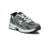 Championes Diadora Anyma para mujer, color gris con detalles en gris oscuro y blanco.