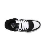 Championes urbanos 361° Fashion Basketball, color blanco y negro, con ajuste de cordones y tira de velcro.