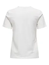 Camiseta blanca de algodón con estampa de una mujer con gafas de sol y texto "Spoiled but DISTRESSED since '97".