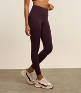 Calza legging deportiva color verde agua, de microfibra, con cintura ancha y bolsillos laterales.