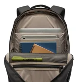 Mochila Columbia unisex color negro, modelo Star Range Square. Cuenta con tecnología Omni-Shield que repele la humedad y resiste las manchas. Tiene organización interna versátil, acceso externo a funda acolchada para laptop de hasta 13 pulgadas y bolsillos externos con cremallera. Capacidad de 16 litros.