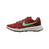 Championes de running Nike Revolution 6 NN, color ladrillo con logo verde agua.