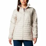 Campera acolchada para mujer, ligera y plegable, aislada con poliéster reciclado, con puños elásticos y dobladillo ajustable.