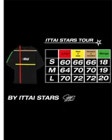 Remera celeste con estampado blanco en la espalda que dice "Ibiza Island", "Ittai", "Designed in Ibiza" y "SS26 Ibiza Ags".