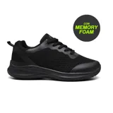 Championes deportivos American Sport Truddy, color negro, con capellada de mesh y suela de goma.