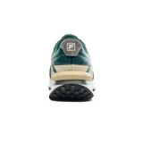 Championes Fila Renno Vintage, color verde con detalles en gris y beige. Capellada de cuero y tela, con suela de goma.