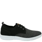 Zapatilla urbana Hush Puppies modelo Port, color tostado, con capellada de cuero y malla, cordones y suela con tecnología ZeroG de EVA.