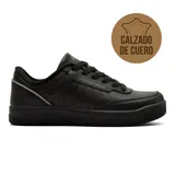 Championes urbanos de cuero sintético color negro, marca American Sport, modelo Denver.