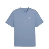 Remera celeste de algodón con logo de Puma estampado en el pecho.