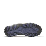 Zapatillas de senderismo Merrell Accentor 3 para mujer, en tonos lila y celeste, con detalles en negro.