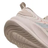Championes de running Adidas Supernova Ease 2 para mujer, color rosado pálido con detalles en gris y coral. Presentan una malla texturizada en el upper y una suela gruesa con tecnología Dreamstrike.