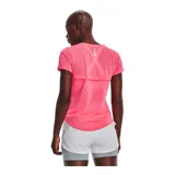 Remera deportiva Under Armour Streaker de mujer, color azul con logo en el ruedo.