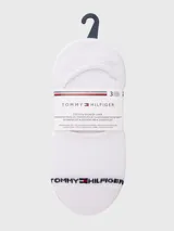 Pack de tres pares de medias invisibles de algodón para mujer, marca Tommy Hilfiger.