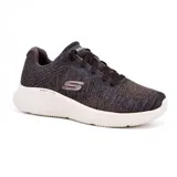 Championes Skechers Skech-Lite Pro color marrón con capellada de tejido jaspeado, cordones y plantilla acolchada Skechers Air-Cooled Memory Foam.