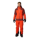 Campera de esquí Columbia Titanium Cirque Bowl Jacket, color naranja y marrón, impermeable y transpirable con tecnología Omni-Tech™ y forro termorreflectante Omni-Heat™ Infinity. Cuenta con capucha compatible con casco, ventilación en las axilas, faldón antinieve, múltiples bolsillos y puños ajustables.
