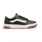 Zapatillas urbanas Vans Hylane de cuero sintético negro con detalles en blanco.