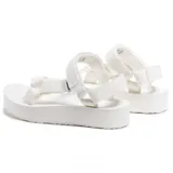 Sandalias blancas con correas de malla transpirable y plataforma deportiva de espuma EVA.