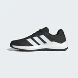 Championes Adidas Dropset Base negros con las tres tiras blancas.