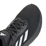 Championes Adidas Cloudfoam Move, color negro con detalles plateados, ideales para running.