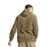 Buzo con capucha Puma Open Road Winterized, color marrón, de corte holgado y textura de felpa. Presenta bolsillo con cierre en la manga izquierda y logo de la marca bordado en el pecho.
