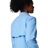 Camisa de manga larga Columbia Tamiami II LS Shirt color celeste, con tecnología Omni-Wick y Omni-Shade con protección solar UPF 40, aperturas de ventilación y tratamiento antimicrobiano.