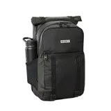 Mochila Rip Curl negra de 30 litros con logo frontal.