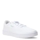 Championes de mujer color negro con detalles en blanco, diseño clásico y cómodo.